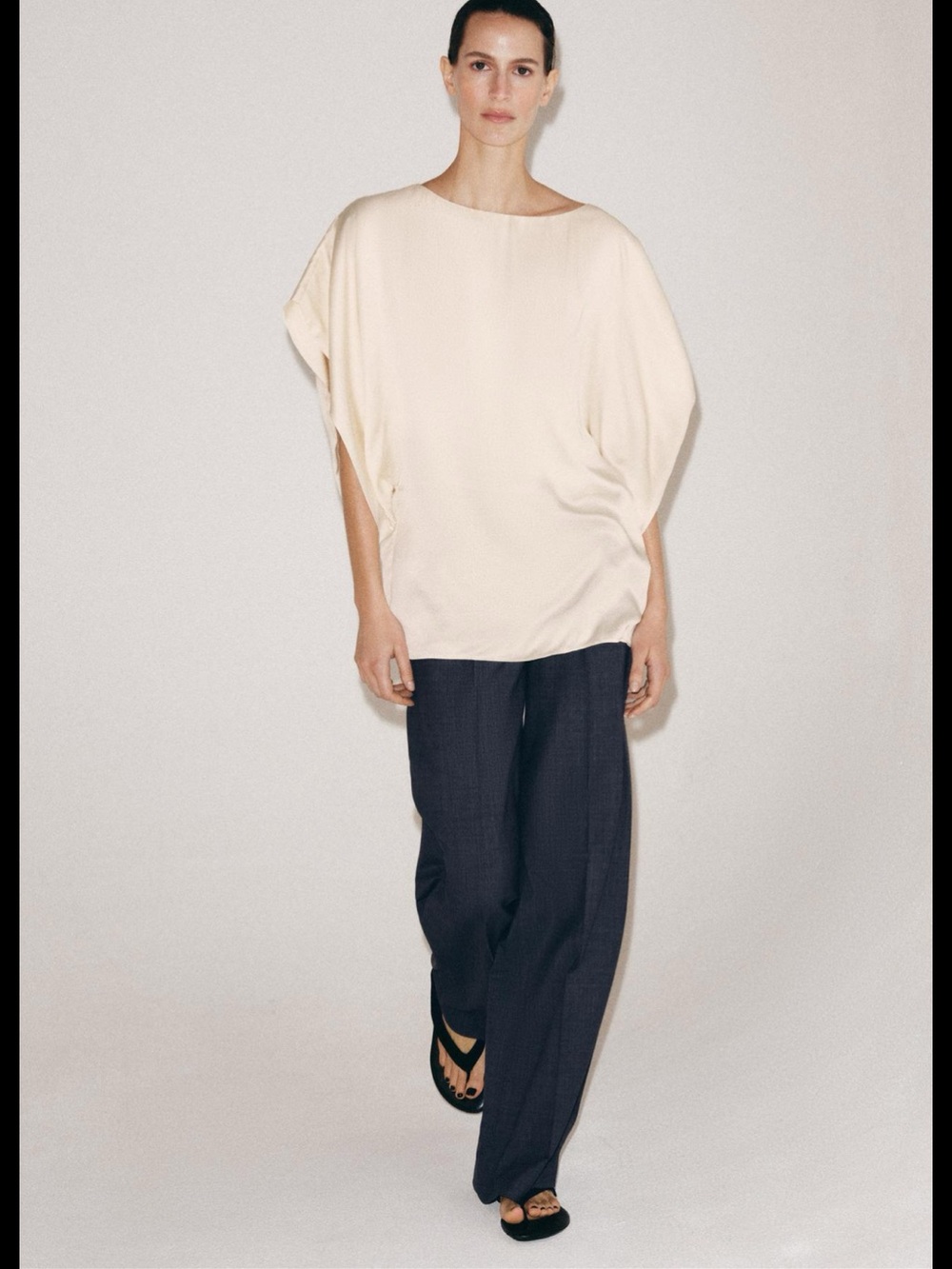 Zara ZW COLLECTION FLOWY SHORT SLEEVE TOP 2731/047/712